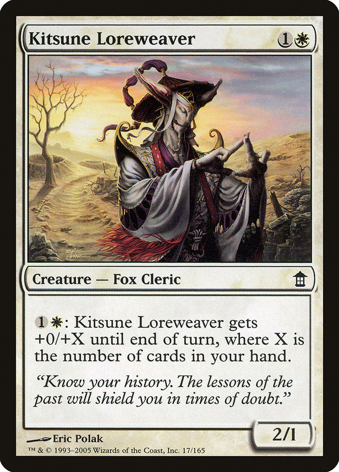 Kitsune Loreweaver [Saviors of Kamigawa] | Dumpster Cat Games