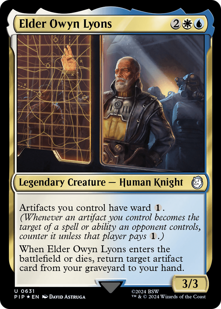 Elder Owyn Lyons (Surge Foil) [Fallout] | Dumpster Cat Games