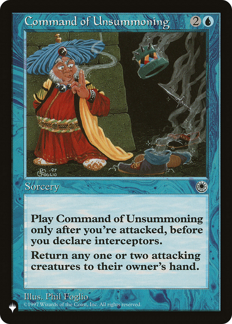 Command of Unsummoning [The List] | Dumpster Cat Games