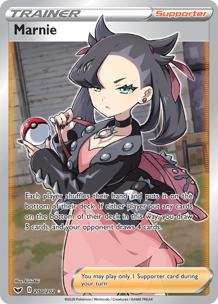 Marnie (200/202) [Sword & Shield: Base Set] | Dumpster Cat Games