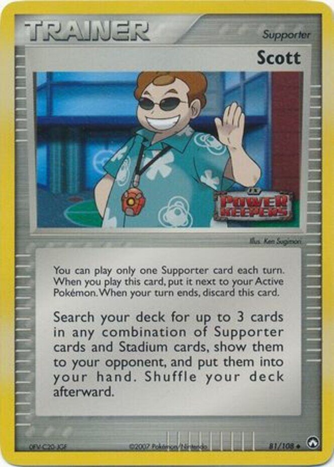 Scott (81/108) (Stamped) [EX: Power Keepers] | Dumpster Cat Games