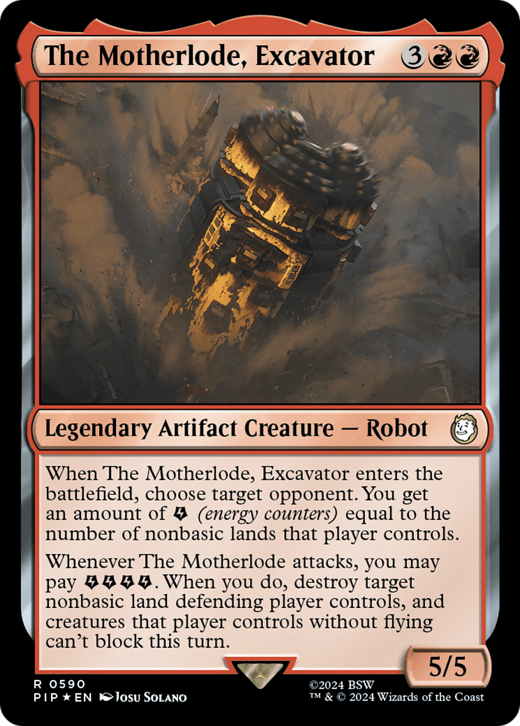 The Motherlode, Excavator (Surge Foil) [Fallout] | Dumpster Cat Games