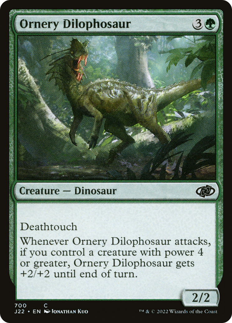Ornery Dilophosaur [Jumpstart 2022] | Dumpster Cat Games