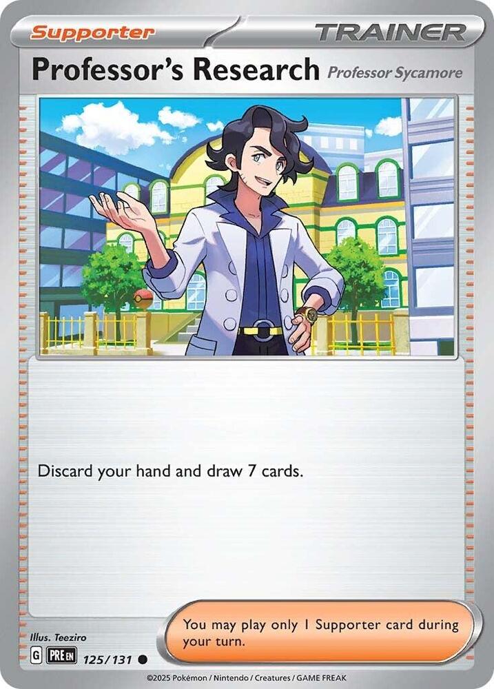 Professor's Research (125/131) [Professor Sycamore] [Scarlet & Violet: Prismatic Evolutions] | Dumpster Cat Games