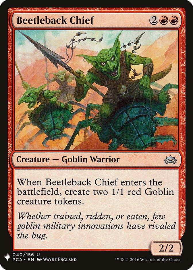 Beetleback Chief [Mystery Booster] | Dumpster Cat Games