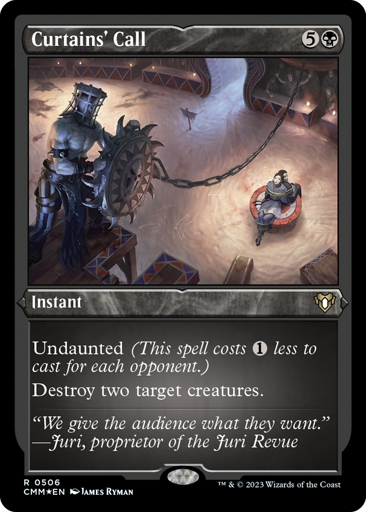 Curtains' Call (Foil Etched) [Commander Masters] | Dumpster Cat Games