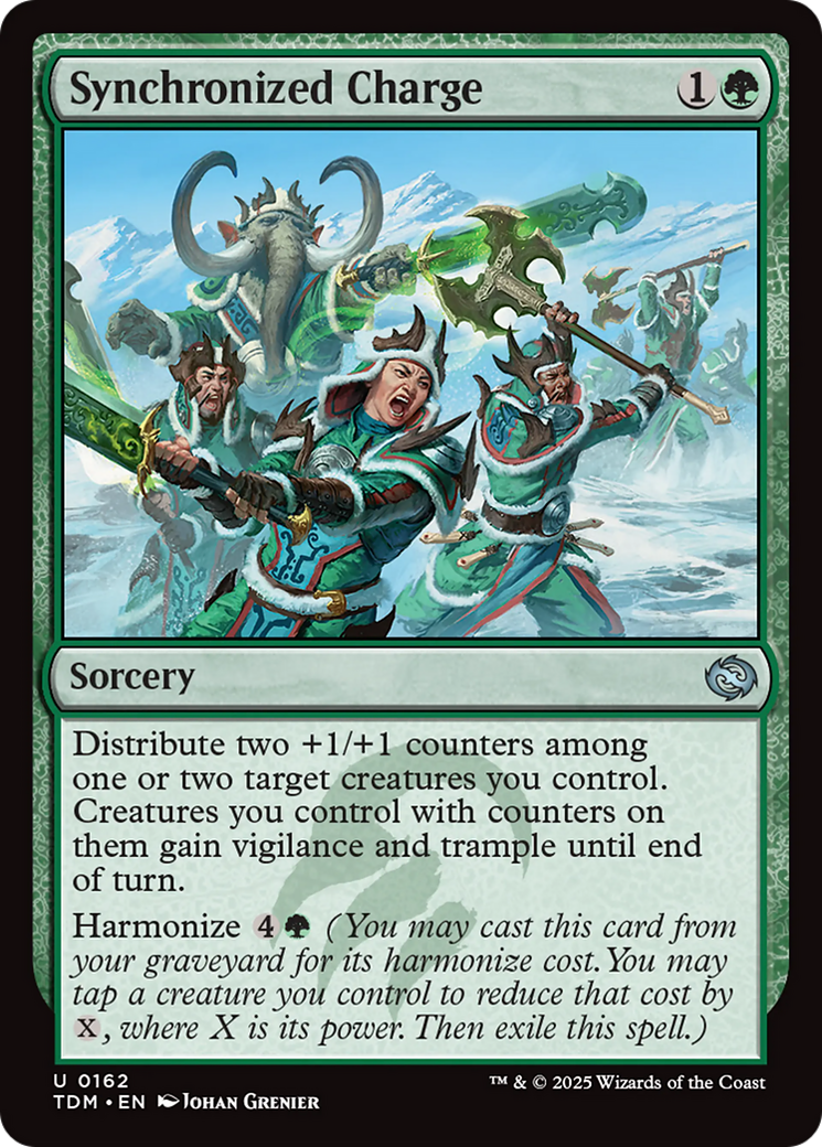 Synchronized Charge [Tarkir: Dragonstorm] | Dumpster Cat Games