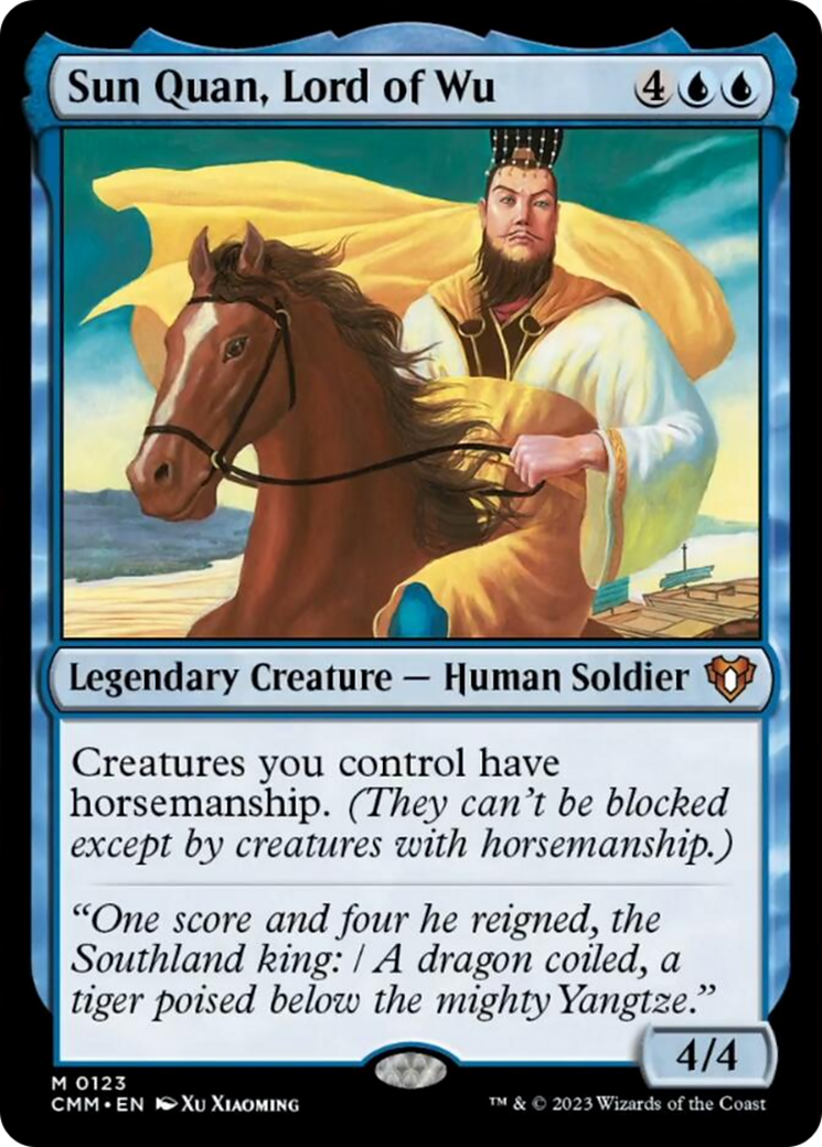 Sun Quan, Lord of Wu [Commander Masters] | Dumpster Cat Games