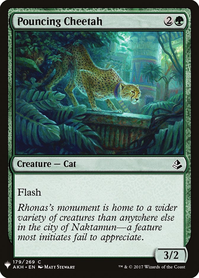 Pouncing Cheetah [Mystery Booster] | Dumpster Cat Games