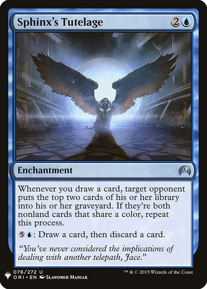 Sphinx's Tutelage [Mystery Booster] | Dumpster Cat Games