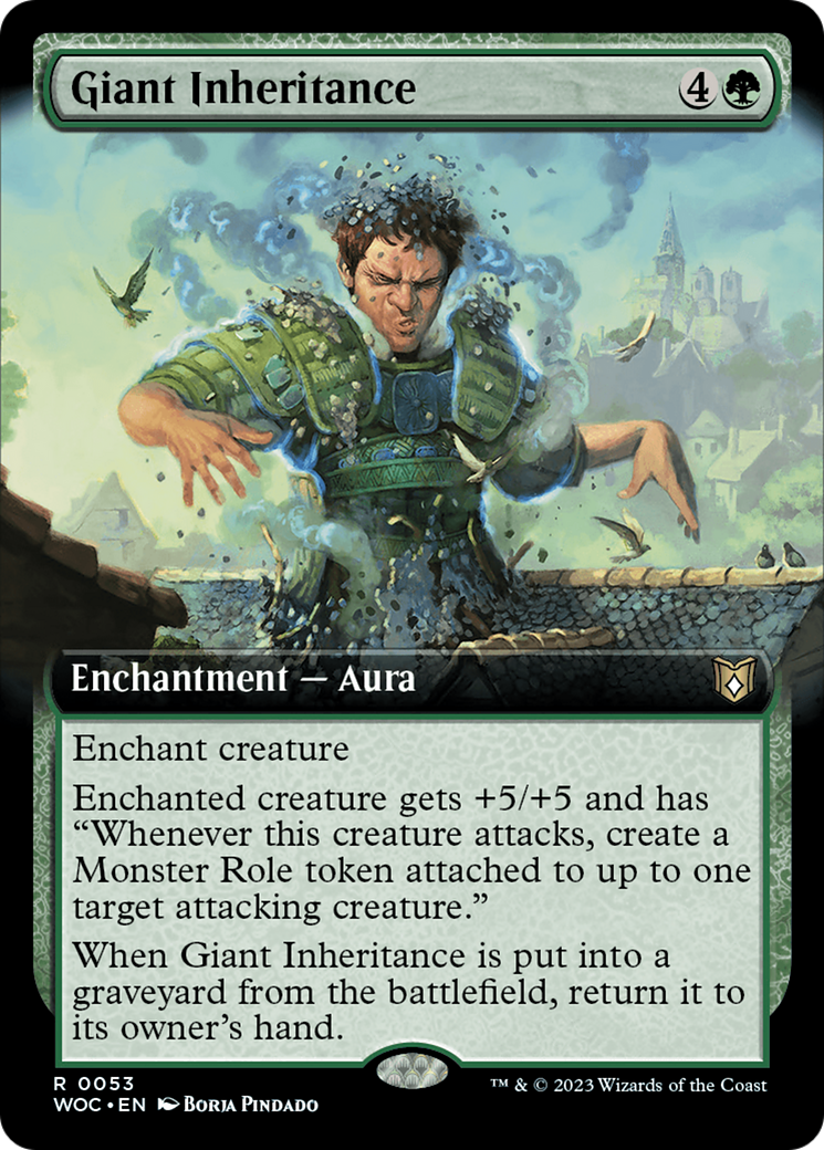 Giant Inheritance (Extended Art) [Wilds of Eldraine Commander] | Dumpster Cat Games