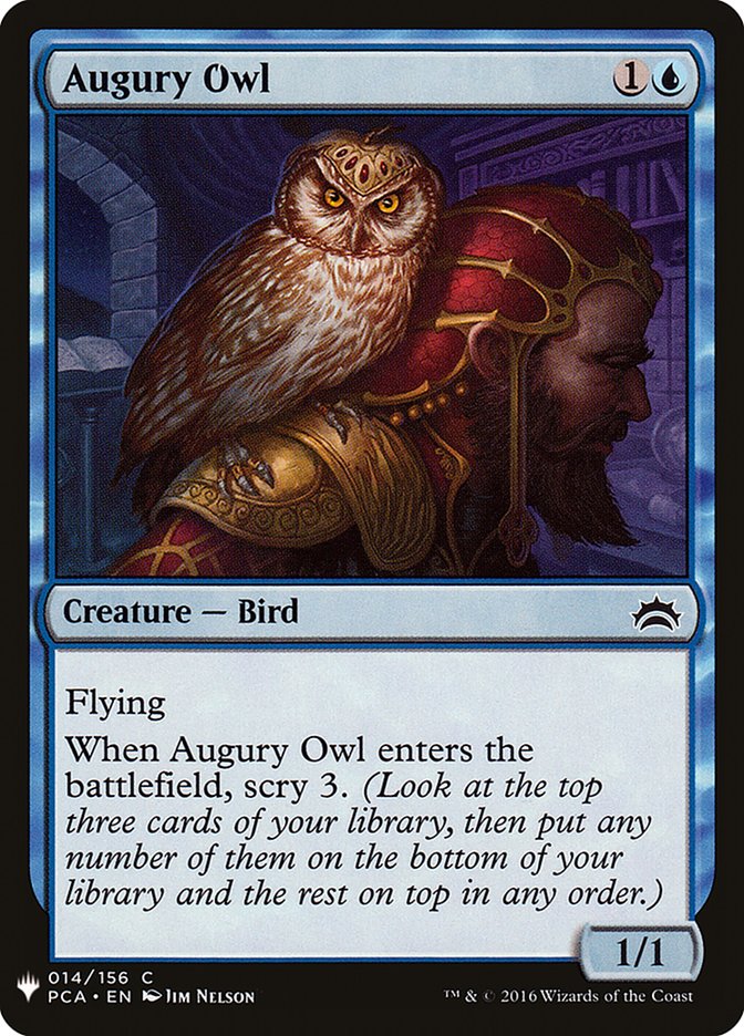 Augury Owl [Mystery Booster] | Dumpster Cat Games