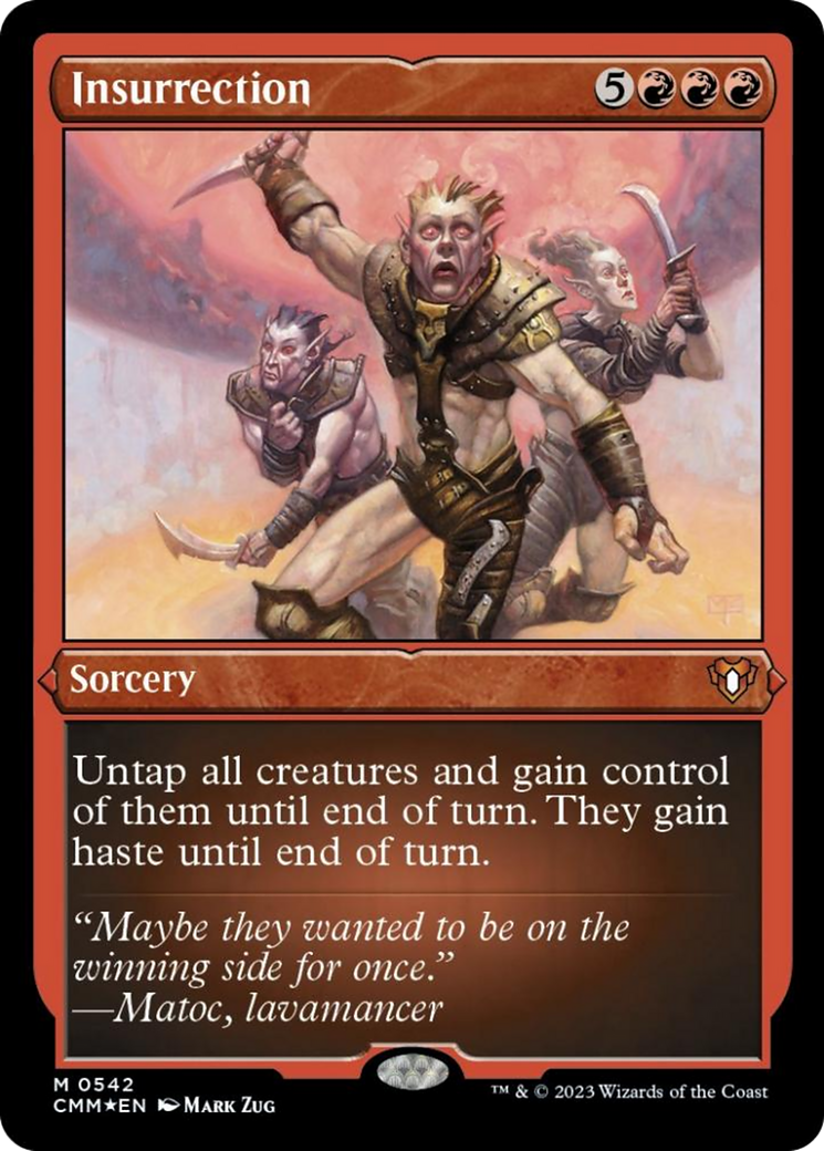 Insurrection (Foil Etched) [Commander Masters] | Dumpster Cat Games