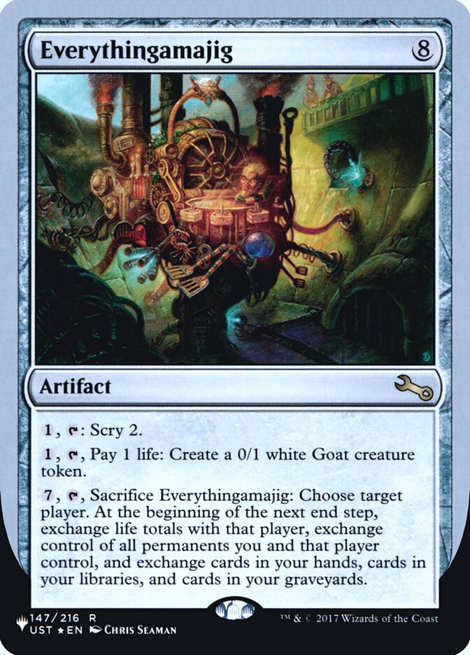 Everythingamajig (Scry) (Unfinity Foil Edition) [The List] | Dumpster Cat Games