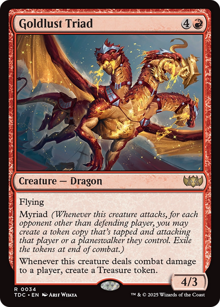 Goldlust Triad [Tarkir: Dragonstorm Commander] | Dumpster Cat Games