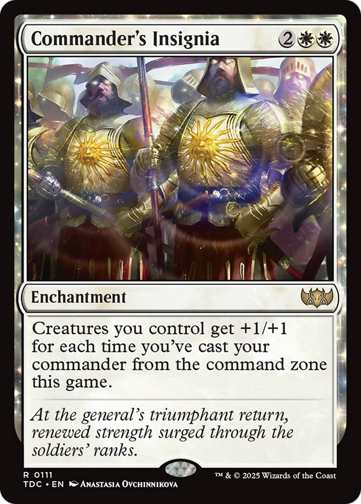 Commander's Insignia [Tarkir: Dragonstorm Commander] | Dumpster Cat Games