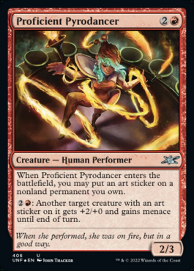 Proficient Pyrodancer (Galaxy Foil) [Unfinity] | Dumpster Cat Games
