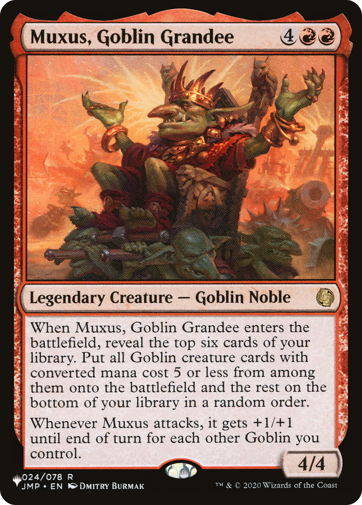 Muxus, Goblin Grandee [The List] | Dumpster Cat Games