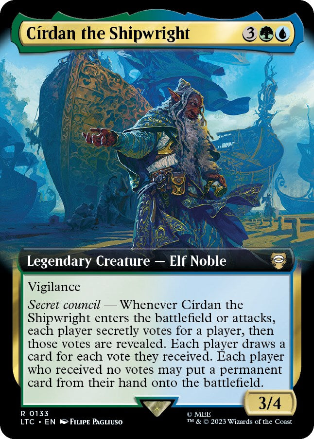 Cirdan the Shipwright (Extended Art) [The Lord of the Rings: Tales of Middle-Earth Commander] | Dumpster Cat Games