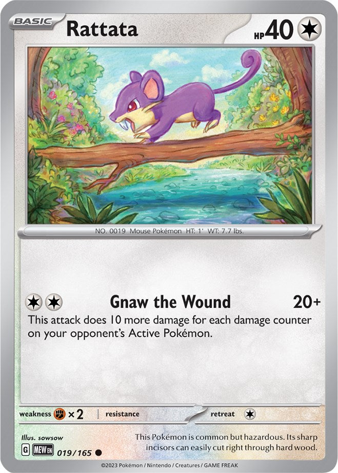 Rattata (019/165) [Scarlet & Violet 151] | Dumpster Cat Games