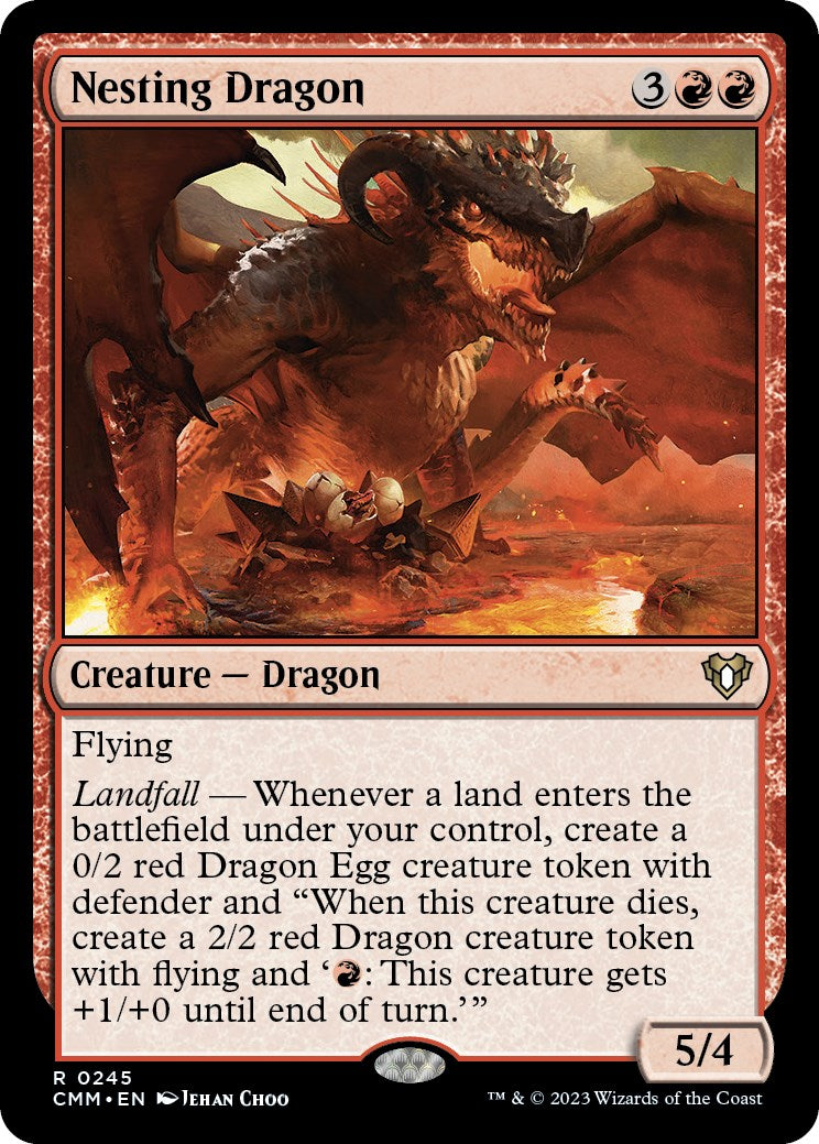 Nesting Dragon [Commander Masters] | Dumpster Cat Games