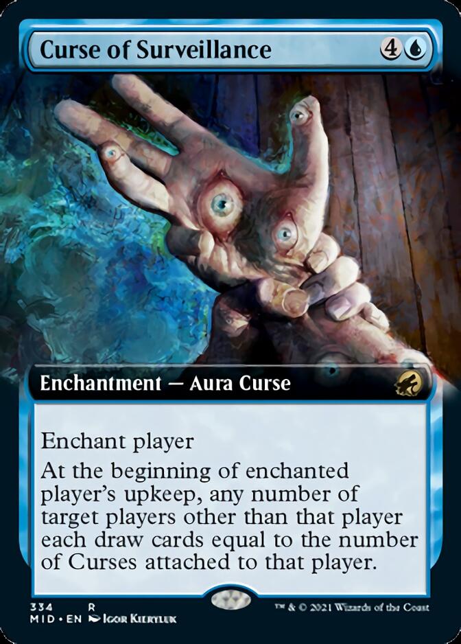 Curse of Surveillance (Extended Art) [Innistrad: Midnight Hunt] | Dumpster Cat Games