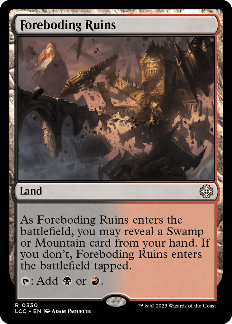 Foreboding Ruins [The Lost Caverns of Ixalan Commander] | Dumpster Cat Games