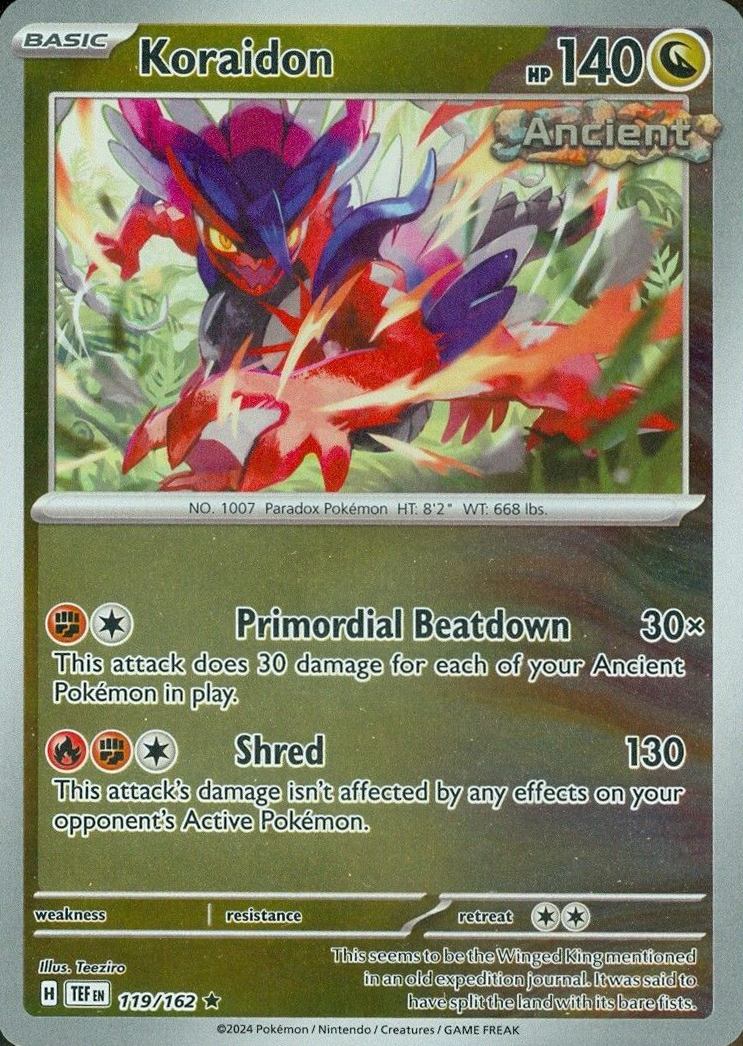 Koraidon (119/162) [Scarlet & Violet: Temporal Forces] | Dumpster Cat Games