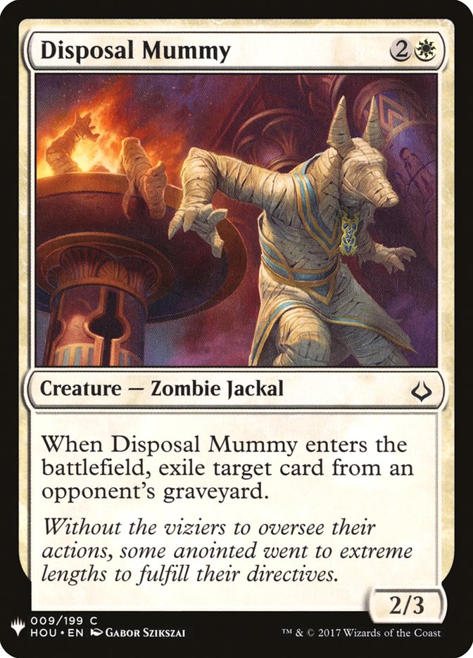 Disposal Mummy [Mystery Booster] | Dumpster Cat Games