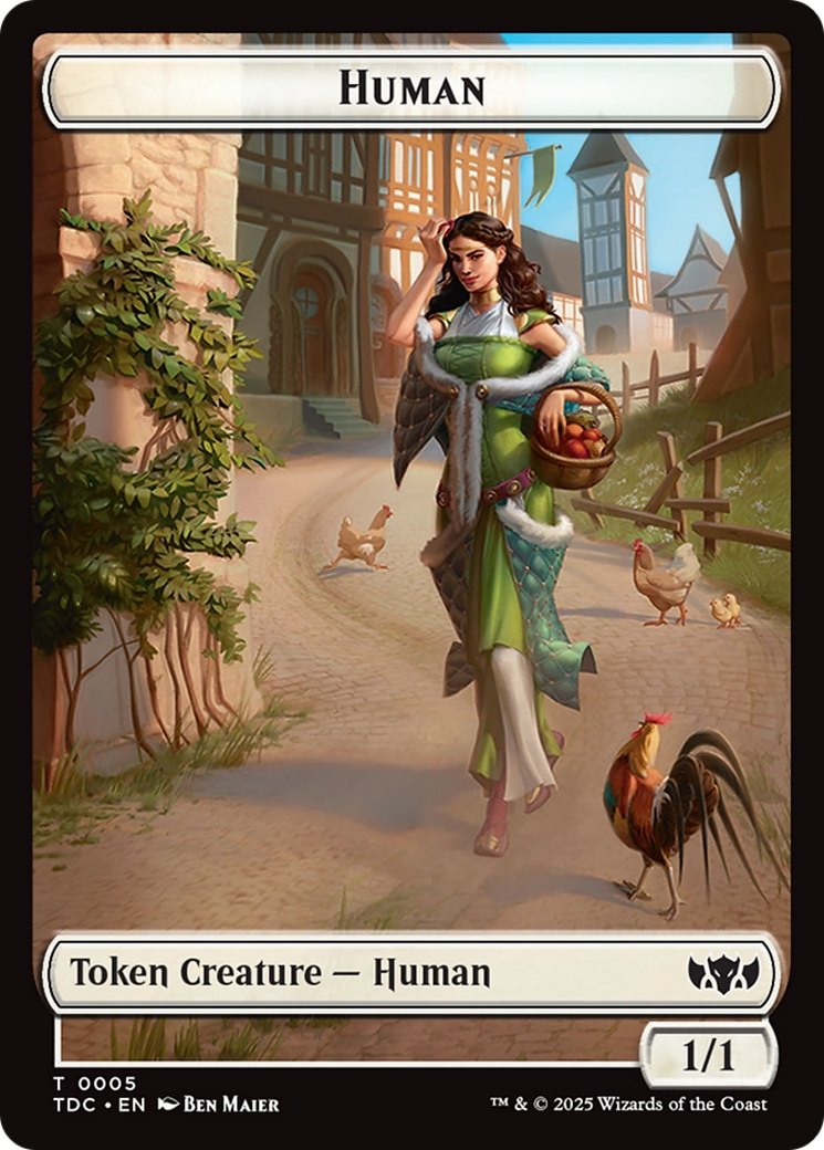 Human // Rat Double-Sided Token [Tarkir: Dragonstorm Commander Tokens] | Dumpster Cat Games