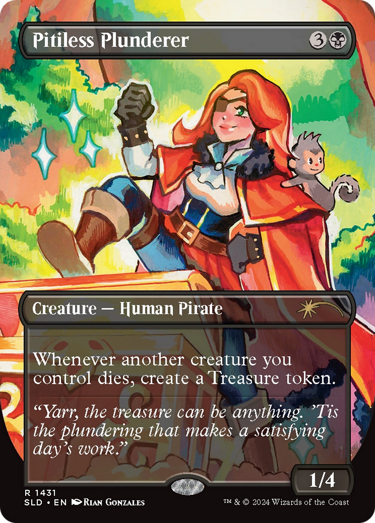 Pitiless Plunderer (Rainbow Foil) [Secret Lair Drop Series] | Dumpster Cat Games