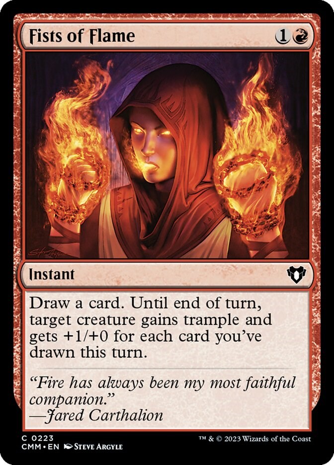 Fists of Flame [Commander Masters] | Dumpster Cat Games