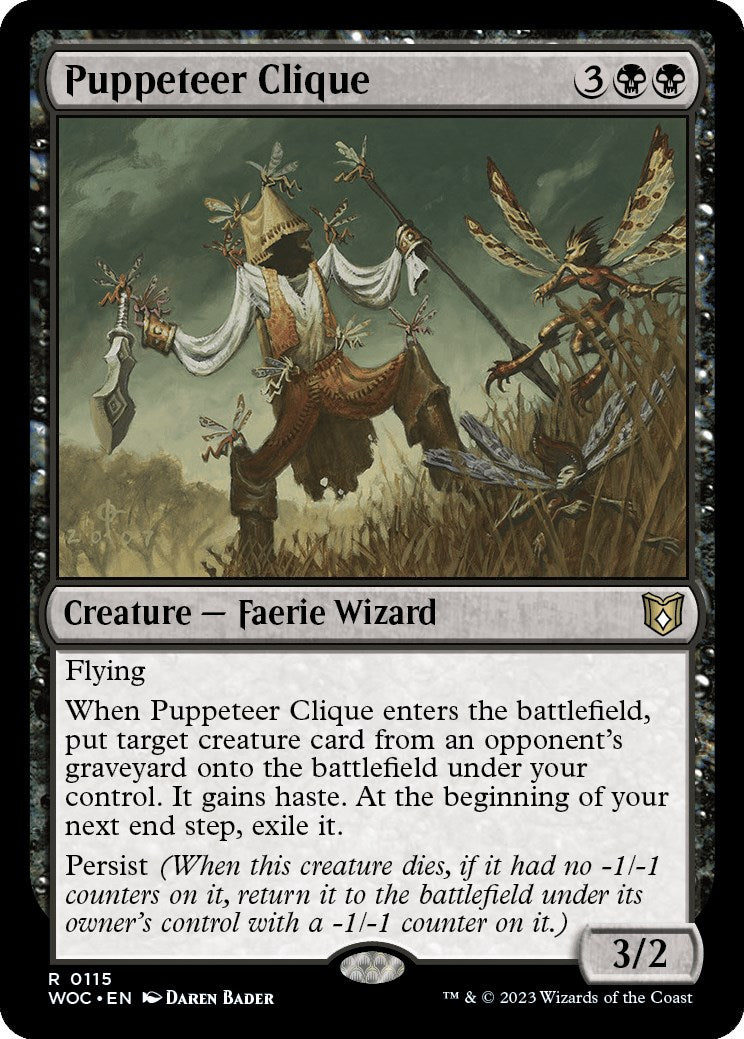 Puppeteer Clique [Wilds of Eldraine Commander] | Dumpster Cat Games