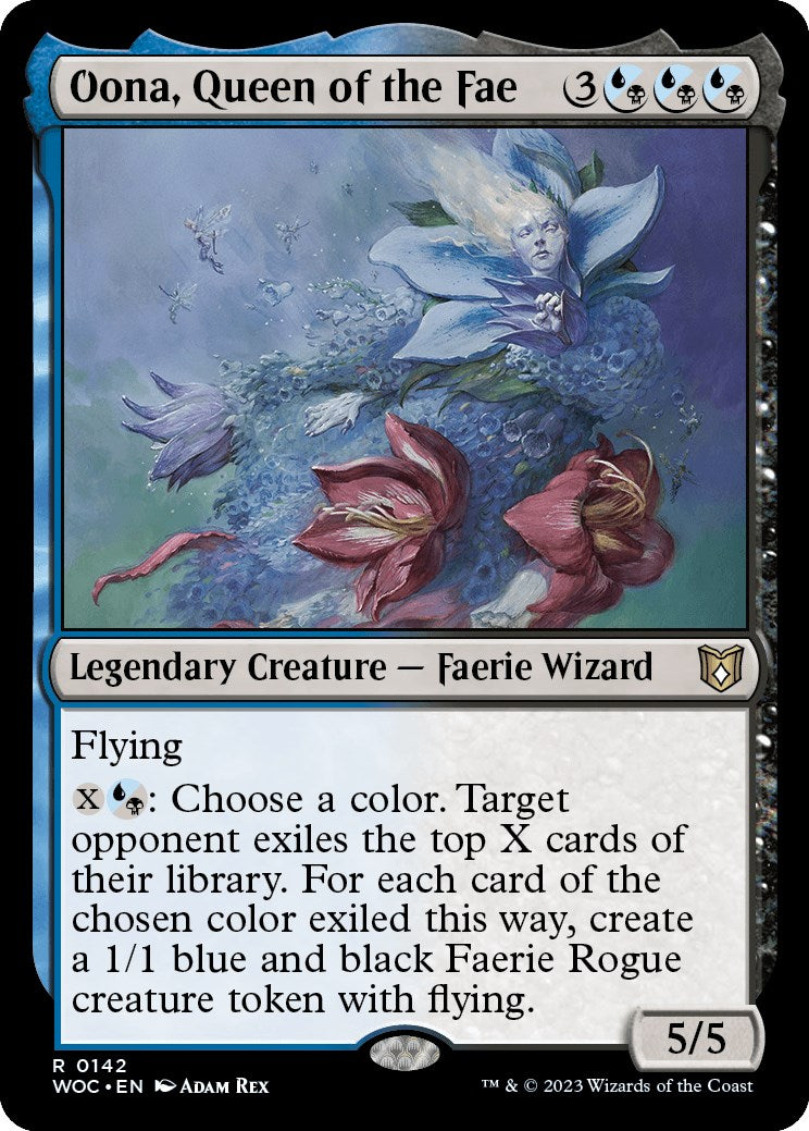 Oona, Queen of the Fae [Wilds of Eldraine Commander] | Dumpster Cat Games