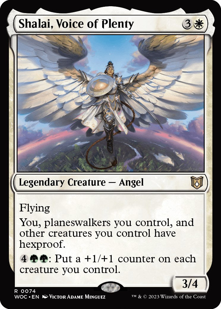 Shalai, Voice of Plenty [Wilds of Eldraine Commander] | Dumpster Cat Games