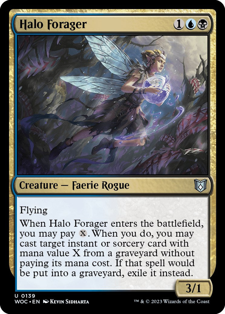 Halo Forager [Wilds of Eldraine Commander] | Dumpster Cat Games