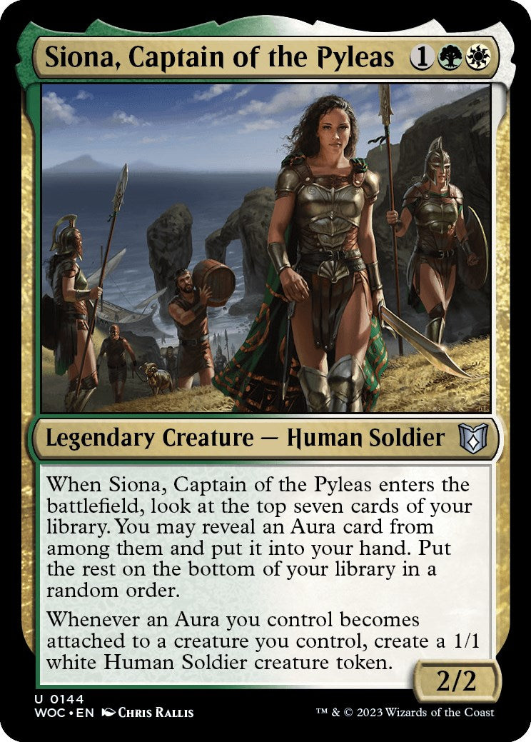 Siona, Captain of the Pyleas [Wilds of Eldraine Commander] | Dumpster Cat Games