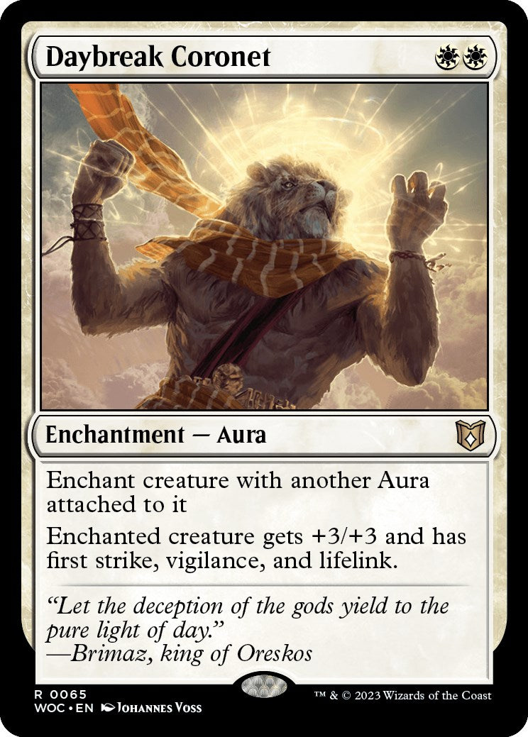 Daybreak Coronet [Wilds of Eldraine Commander] | Dumpster Cat Games