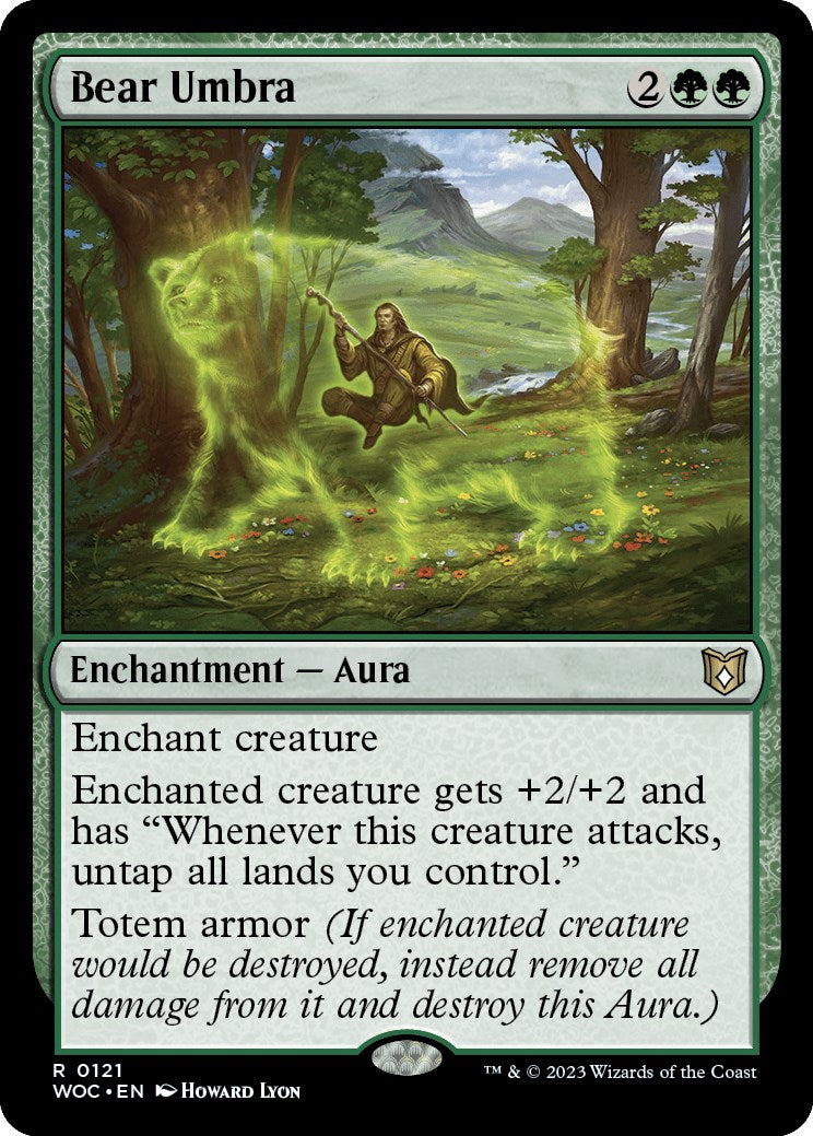 Bear Umbra [Wilds of Eldraine Commander] | Dumpster Cat Games