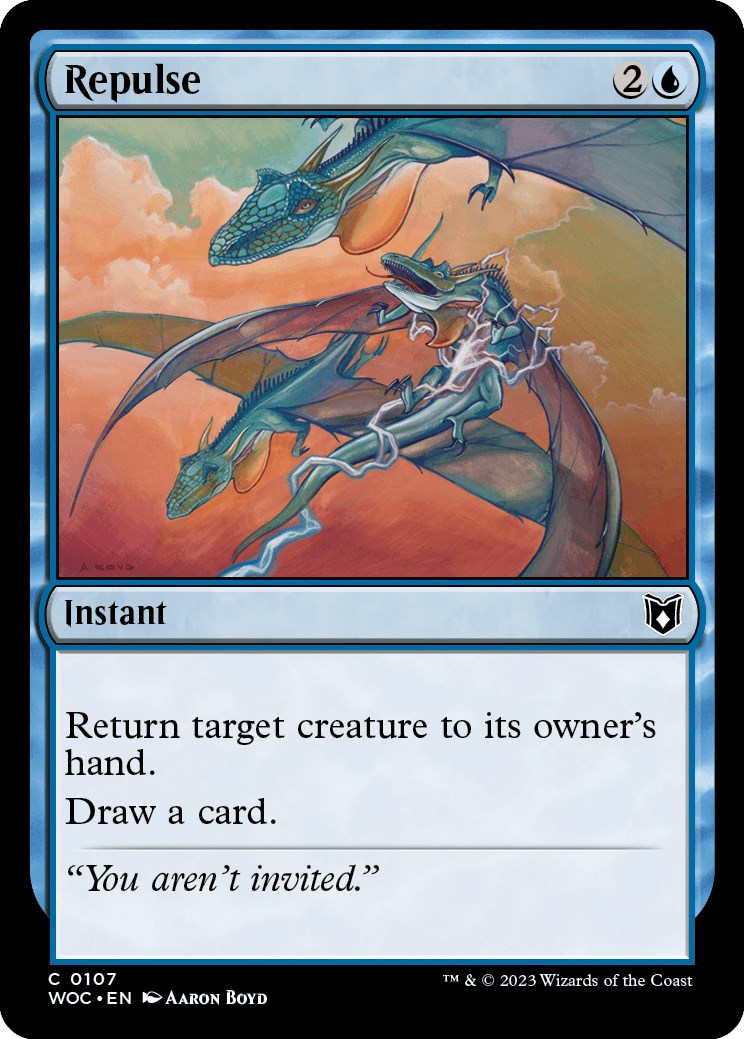 Repulse [Wilds of Eldraine Commander] | Dumpster Cat Games