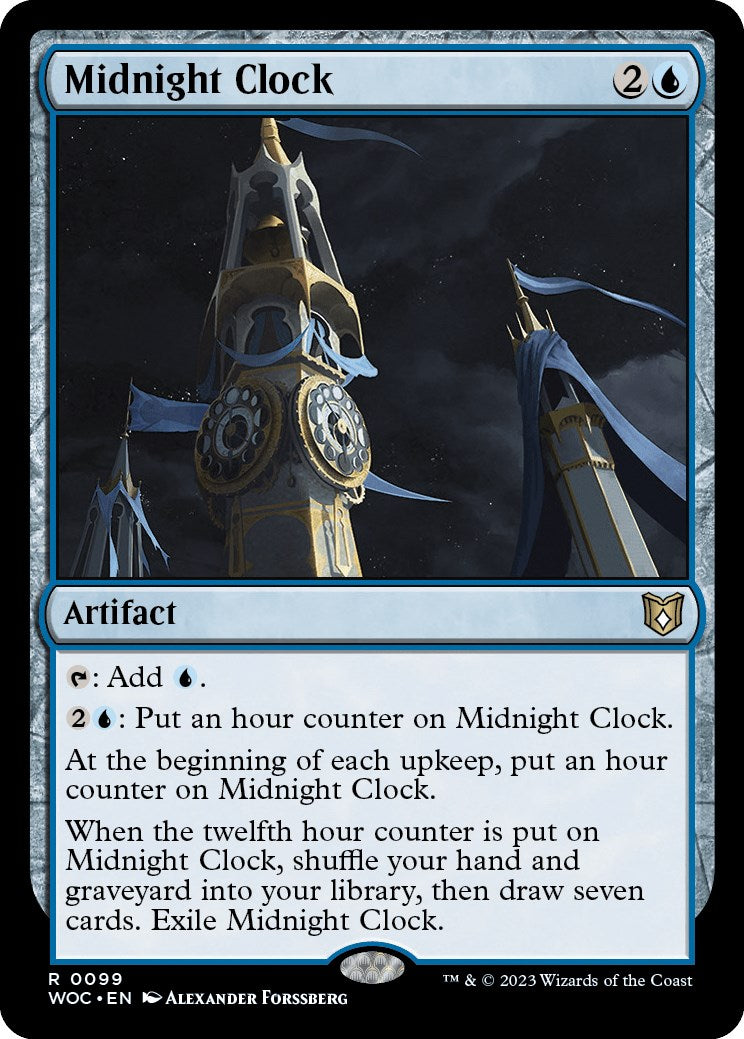 Midnight Clock [Wilds of Eldraine Commander] | Dumpster Cat Games