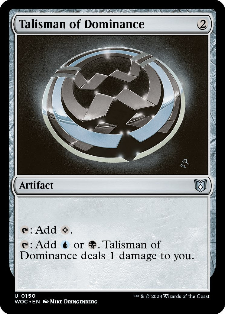 Talisman of Dominance [Wilds of Eldraine Commander] | Dumpster Cat Games