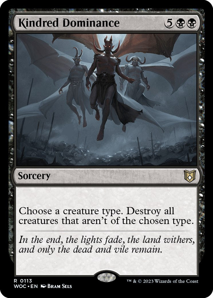 Kindred Dominance [Wilds of Eldraine Commander] | Dumpster Cat Games