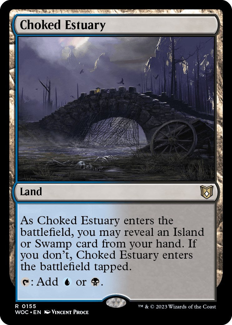 Choked Estuary [Wilds of Eldraine Commander] | Dumpster Cat Games