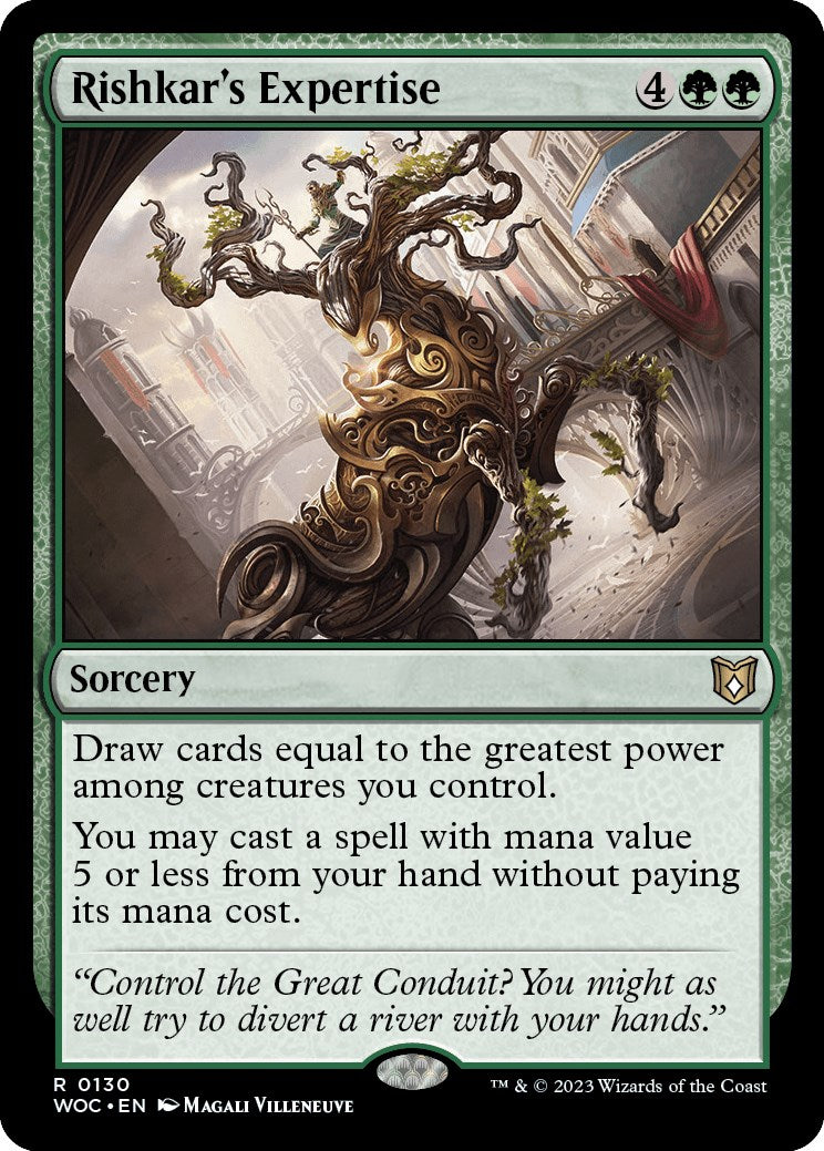 Rishkar's Expertise [Wilds of Eldraine Commander] | Dumpster Cat Games