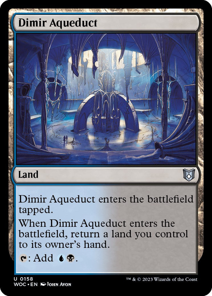 Dimir Aqueduct [Wilds of Eldraine Commander] | Dumpster Cat Games
