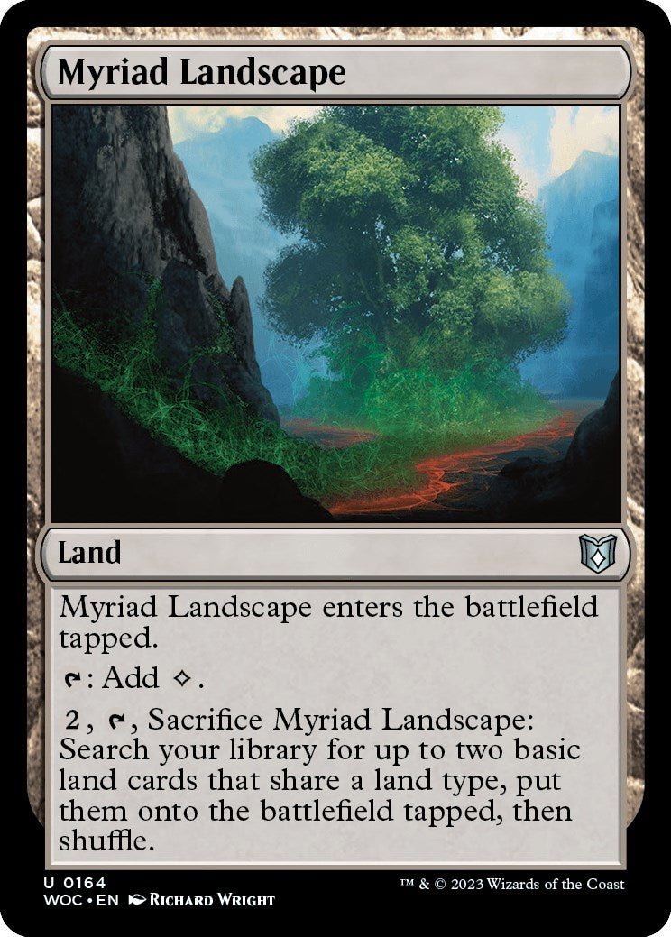 Myriad Landscape [Wilds of Eldraine Commander] | Dumpster Cat Games