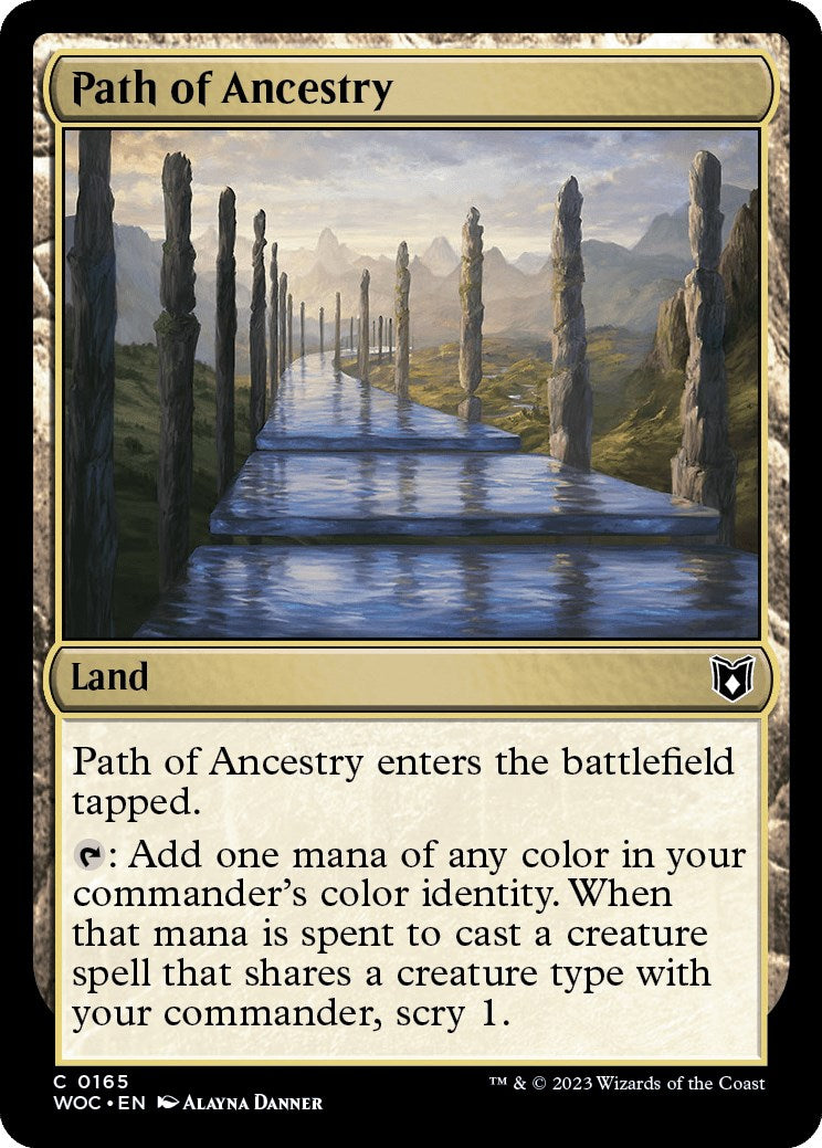 Path of Ancestry [Wilds of Eldraine Commander] | Dumpster Cat Games