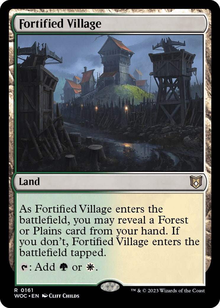 Fortified Village [Wilds of Eldraine Commander] | Dumpster Cat Games