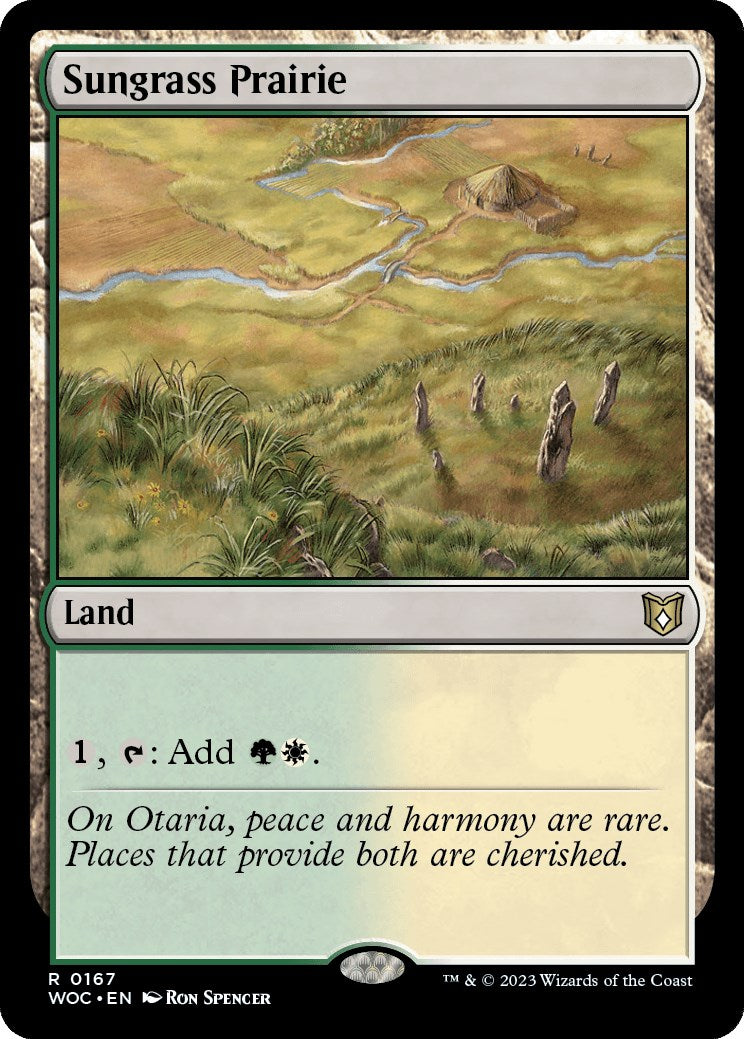 Sungrass Prairie [Wilds of Eldraine Commander] | Dumpster Cat Games